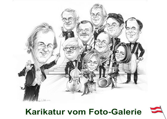 karikatur vom foto österreich
